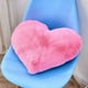 thumbnail image 2 of Zhuge Almohada decorativa con forma de corazón con relleno de piel de conejo sintética suave para niños, niñas, amigos y San Valentín (16 x 20 pulgadas, rosa), 2 of 3