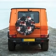 thumbnail image 6 of Sikiie Watercolor Floral PVC Leather Spare Tire Wheel Cover Spare Tire Cover, for Car Truck SUV Camper Trailer Universal Fit(14-17in)-14 inch, 6 of 6