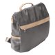 thumbnail image 5 of Mochila de moda con estilo combinado, mochila escolar de gran capacidad, impermeable, mochila de hombro, cuadrada, gris, 5 of 15