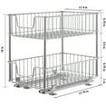 thumbnail image 4 of TRINITY 2-Tier Sliding Drawer - Chrome, 4 of 5