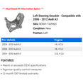 thumbnail image 2 of Left Steering Knuckle - Compatible with 2006 - 2012 Audi A3 2007 2008 2009 2010 2011, 2 of 2