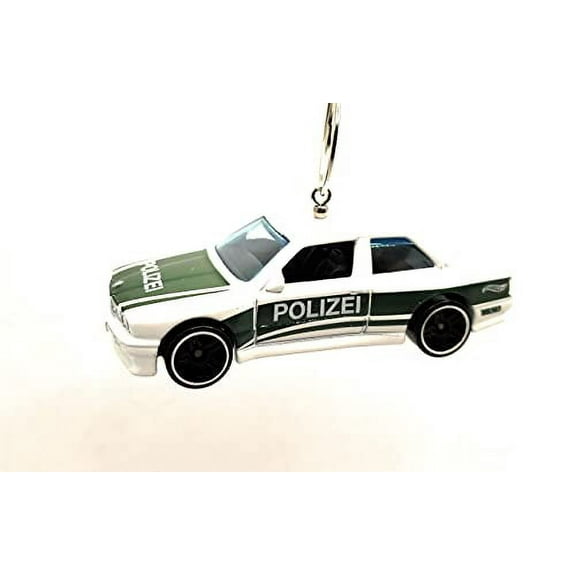 BMW M3 Police Christmas Ornament 1:64 White