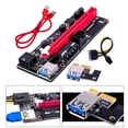 thumbnail image 3 of Adaptador de tarjeta gráfica pcie 1X a 16X perfke Cable USB rojo módulo extensor pcie, 3 of 9