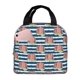 thumbnail image 1 of Fotbe Popcorn Bolsa Térmica con Estampado y Forro de Aluminio Grueso Bolsa de Almuerzo con Bolsillo Frontal para Hombres y Mujeres, Ideal para Trabajo, Escuela, 1 of 8