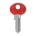thumbnail image 1 of Candado en blanco Hillman ColorPlus de una cara, rojo, paquete de 5, 1 of 2