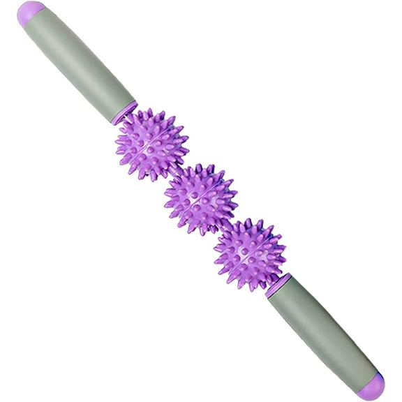 Massage Stick 3 Ball Muscle Massage Roller Stick for Athletes Runners Physiotherapist