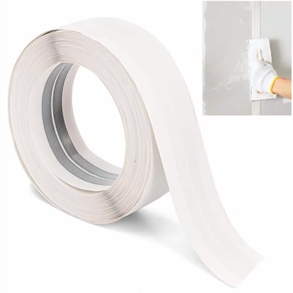 Drywall Corner Tape, 100 Feet by 2 Inch Reinforced Drywall Corner Bead, Inside Outside Corner Tape with Metal for Wall Crack Repair, No Adhesive Side