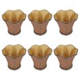 thumbnail image 4 of Pantalla de tela de estilo europeo para lámparas E14, candelabros, luces de pared, decoración artística, 6 uds., 4 of 8