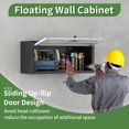 thumbnail image 5 of Garage Wall Cabinet,Metal Wall Cabinet with Doors and Adjustable Shelves,Steel Utility Wall Mounted Tool Cabinets for Home,Office,Kitchen,Warehouse, 5 of 13