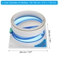 thumbnail image 2 of Unique Bargains 6'-7' Backdraft Damper ABS Flexible Airflow Inline Backflow Duct Adaptor 1 Set, 2 of 7