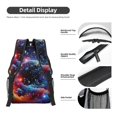 Salouo Outer Space Floating Numbers And Letters Print Laptop Backpack