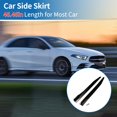 thumbnail image 2 of Unique Bargains Car Side Skirt 118cm/46.46in Exterior Rocker Splitter Diffuser Kit Universal ABS Gloss Black, 2 of 7