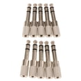 thumbnail image 1 of Adaptador de audio estéreo 10 Piezas de 6.5 Mm a 3.5 Mm Adaptador de Conector de sonido Estéreo para Auriculares Magideal Adaptador de audio estéreo, 1 of 6