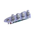 thumbnail image 4 of 5 Jazz JB Bass Loaded Wired Control Plate for 4/5 String Bass Guitar Parts JB-08CR, 4 of 5
