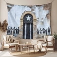 thumbnail image 2 of Puerto Rico Flag Tapestry for Bedroom Wall Hanging Tapestry, Retro Rustic Door Artwork Picture Prints Ceiling Backdrop Tapestries Poster Blanket Wall Decor for Teens Room Living Room Dorm 51" x 59", 2 of 8