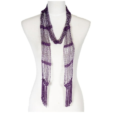 Womens Beaded Embroidered Shawl - Women's Laies Fshion Long Fishnet Beaded Scarf Neck Scarves Shawl Wrap
