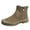 Green, variant on Mens Ankle Boots Canvas Round Toe Side Zip Boots Thick Cushioned Sole Comfort High‑Top Boots with Sturdy Outsole for Commuting Outdoor Activities