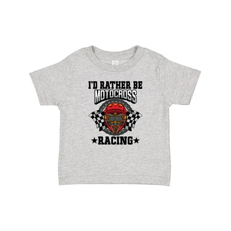 

Inktastic Id Rather Be Motocross Racing Gift Baby Boy T-Shirt