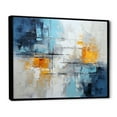 thumbnail image 2 of Designart "composition Frozen Snow III" Abstract Collages Floater Framed Wall Decor, 2 of 7