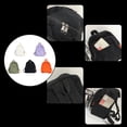 thumbnail image 7 of Backpack Solid Color Replacement Zipper Breathable Dual Strap Simple Style Large Capacity Polyester Lining Schoolbag Orange, 7 of 7
