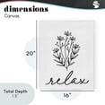 thumbnail image 4 of Stupell Industries Modern Bathroom Herb Relax Canvas Art, 16 x 20, by Lettered and Lined, 4 of 8