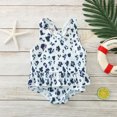 thumbnail image 2 of FRSASU Toddler Baby Girls One Piece Printed Ruffles Swimsuit Swimwear, 2 of 8