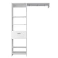 thumbnail image 4 of Tuhome Manchester 150 Closet System with Five Open Shelves, Single Drawer, Full-Length, 4 of 5