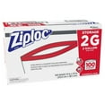 thumbnail image 2 of Ziploc Double Zipper Storage Bags, 2 Gallon, 15" x 13", Clear, 100/Carton, Each, 2 of 3