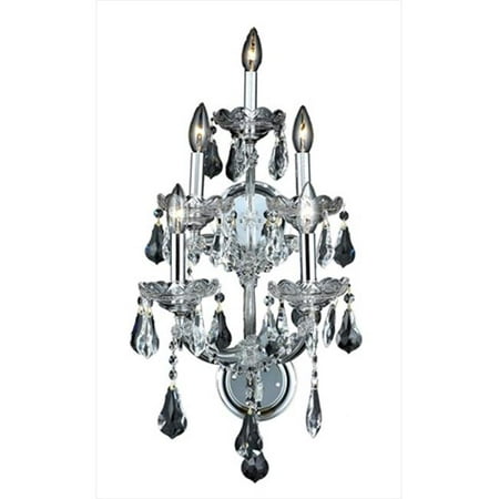 

2801W5C-RC 12 W x 25 H in. Maria Theresa Collection Wall Sconce - Chrome Finish Royal Cut