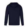 thumbnail image 5 of pstuiky camisa de manga larga para hombre, Sudadera con capucha de manga larga, color liso, con media cremallera y múltiples bolsillos para hombre Tops de hombre xl, 5 of 5