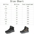 thumbnail image 5 of YOURDIARY Men's Snow Boots Warm Fur Lined Winter Hiking Boots Non-Slip Outdoor Ankle High-Top Shoes Trekking Trail, 5 of 8