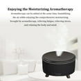 thumbnail image 4 of stanreset 500ml Ultrasonic Air Humidifier Aromatherapy Diffuser Wood Grain Large Capacity Sprayer with LED Night Lamp Home Wood grain black US Plug, 4 of 8