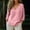 Pink, variant on PeasantTops For Women Cotton Tunic Blouse Breathable Shirts 3/4 Sleeve Dressy Casual Clothes Cotton Linen Shirts Elbow Sleeve Womens LinenTops Gauzy Business Outfits Purple M