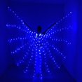thumbnail image 3 of Barra de capa de mariposa con alas grandes y luminosas LED, color monocromático, para adultos, actuación en escenario, 3 of 5