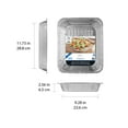thumbnail image 2 of Mainstays Aluminum Half Steam Pan, 11.75" x 9.38", Disposable Catering Pan, 10 Count, 2 of 5