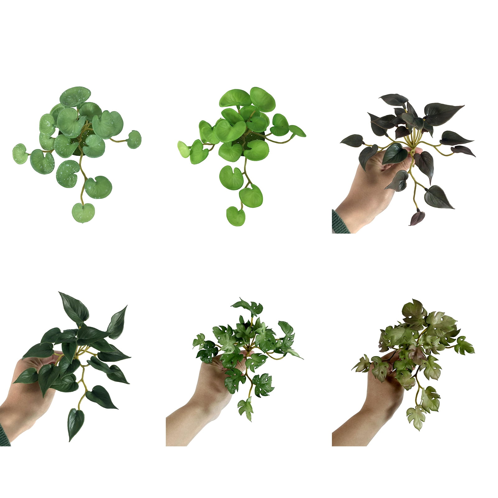 nbuaila Simulation green succulents do not wither, do not fade and are