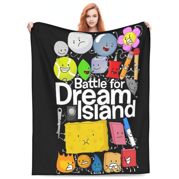 Battle For Dream Island Flannel Blanket Funny Ultra-Soft Micro Warm Throw Blanket Fleece Blanket Interesting Gift 80"X60"