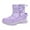 Purple Boots, variant on YMUQEIGH Winter Snow Boots for Boy and Girl Outdoor Waterproof with Fur Lined(Toddler/Little Kids)