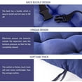 thumbnail image 2 of Fymlhomi Rocking Chair Cushion Pads Sun Lounger Cushion Thick Garden Patio Relaxer Chair Pad Mat Replacement Non-Slip with Ties, 120 50cm, Not Included Chair (Black), 2 of 5