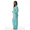 thumbnail image 2 of Just Love Plush Pajama Sets for Women (Blue - Snowflakes, Medium), 2 of 3