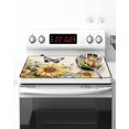 thumbnail image 2 of Stove Top Covers for Electric Stove 36x21 Inches, Sunflower Heat Insulation Fireproof Glass Cooktop Protector, Butterfly Spring Floral Botanical Multipurpose Countertop Stovetop Cover for Kitchen, 2 of 8