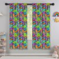 thumbnail image 5 of Blackout Kids Curtains,Multicolor Controllers Games Icons Colorful Pattern Childrens Insulated Curtains Set Of 2,Bedroom Essentials,Toddler Room Decor 42"x63", 5 of 5