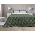 thumbnail image 1 of Abstract Down Alternative Comforter, Scottish Tartan Like View Repeating Squares, Microfiber Quilt for All Season, 5 Sizes, Dark Teal Charcoal Grey, by Ambesonne, 1 of 3