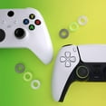 thumbnail image 6 of PlayVital 3 Pairs Silicone Aim Assist Target Motion Control Precision Rings for ps5, for ps4, for Xbox Series X/S/One / 360, for Switch Pro, for Steam Deck - Clear Black White & Glow in Dark Green, 6 of 7