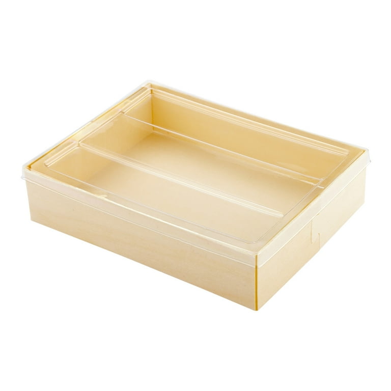 Taipei Clear Plastic Lid - Fits Round Poplar Small and Deep