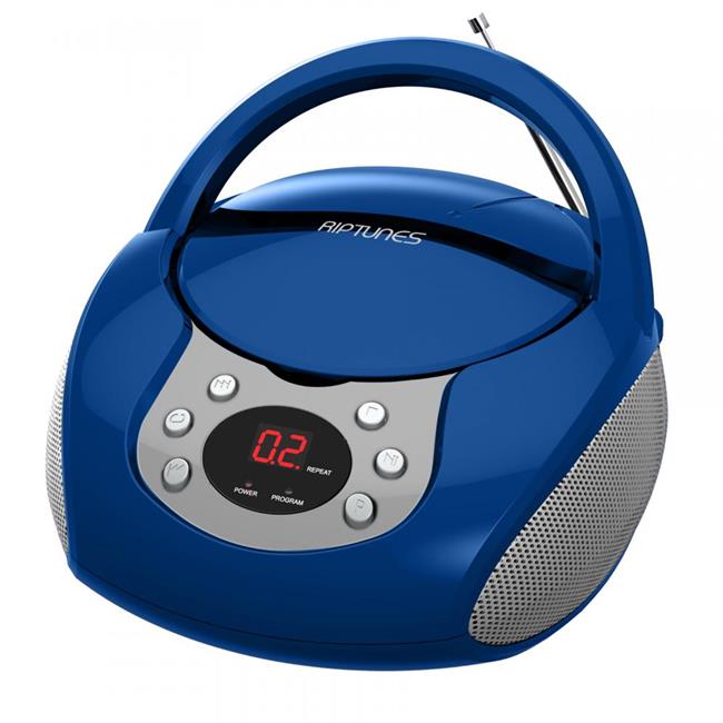 CD Boombox with AM & FM Radio, Blue
