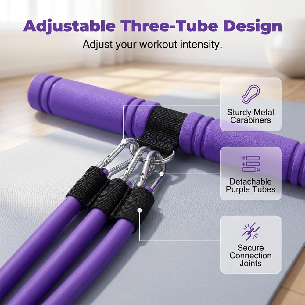 Pedal Resistance Band with Handle, 2026 New Removable Multifunction Tension Rope for Foot Pedal Pull, Back Stretch & Chest Expand, Home Exercise Equipment