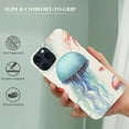 thumbnail image 4 of ONETECH Blingy's for iPhone 14 Case, Cute Jellyfish Pattern Fun Ocean Fish Style Beach Design Transparent Soft Protective Clear Case Compatible for iPhone 14 6.1 inch (Jellyfish), 4 of 5