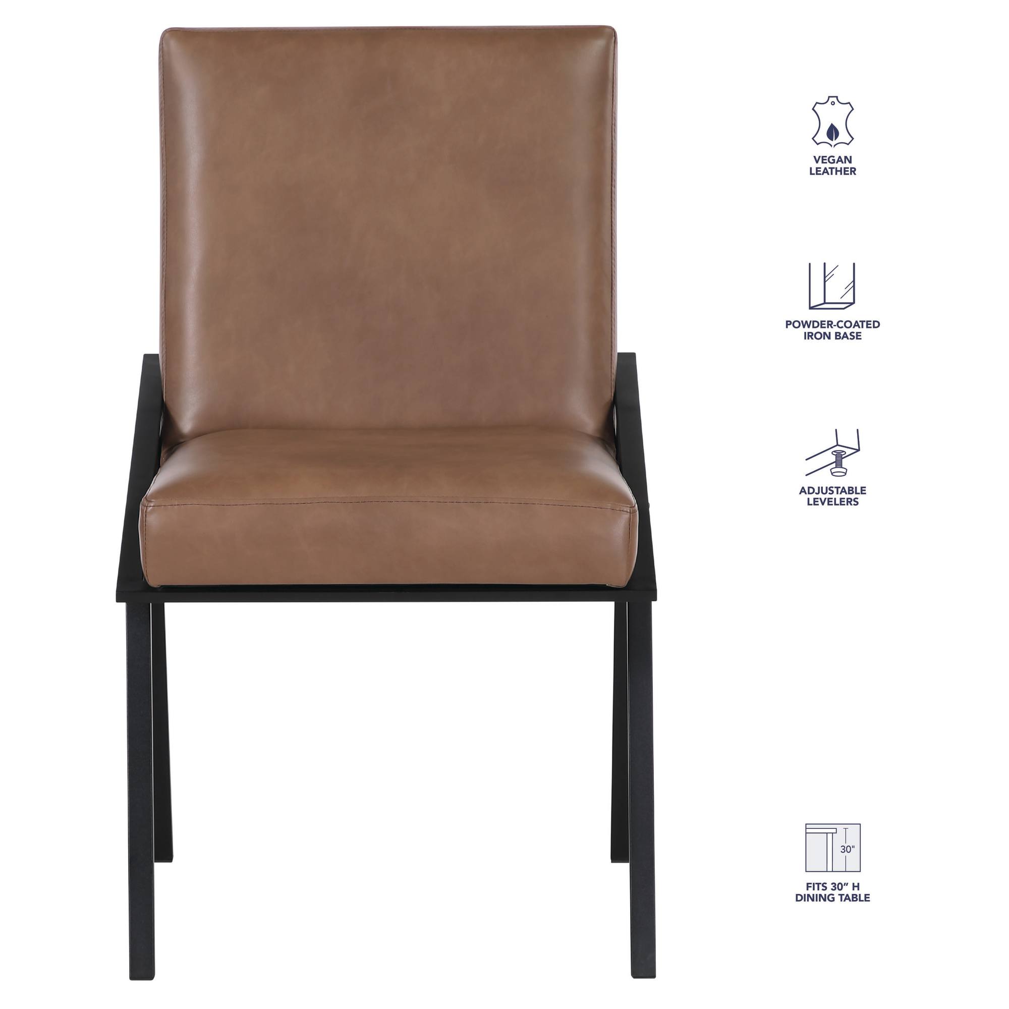 Steve Silver Modern Camel Set of 2 Tucson Dining Side Chair
