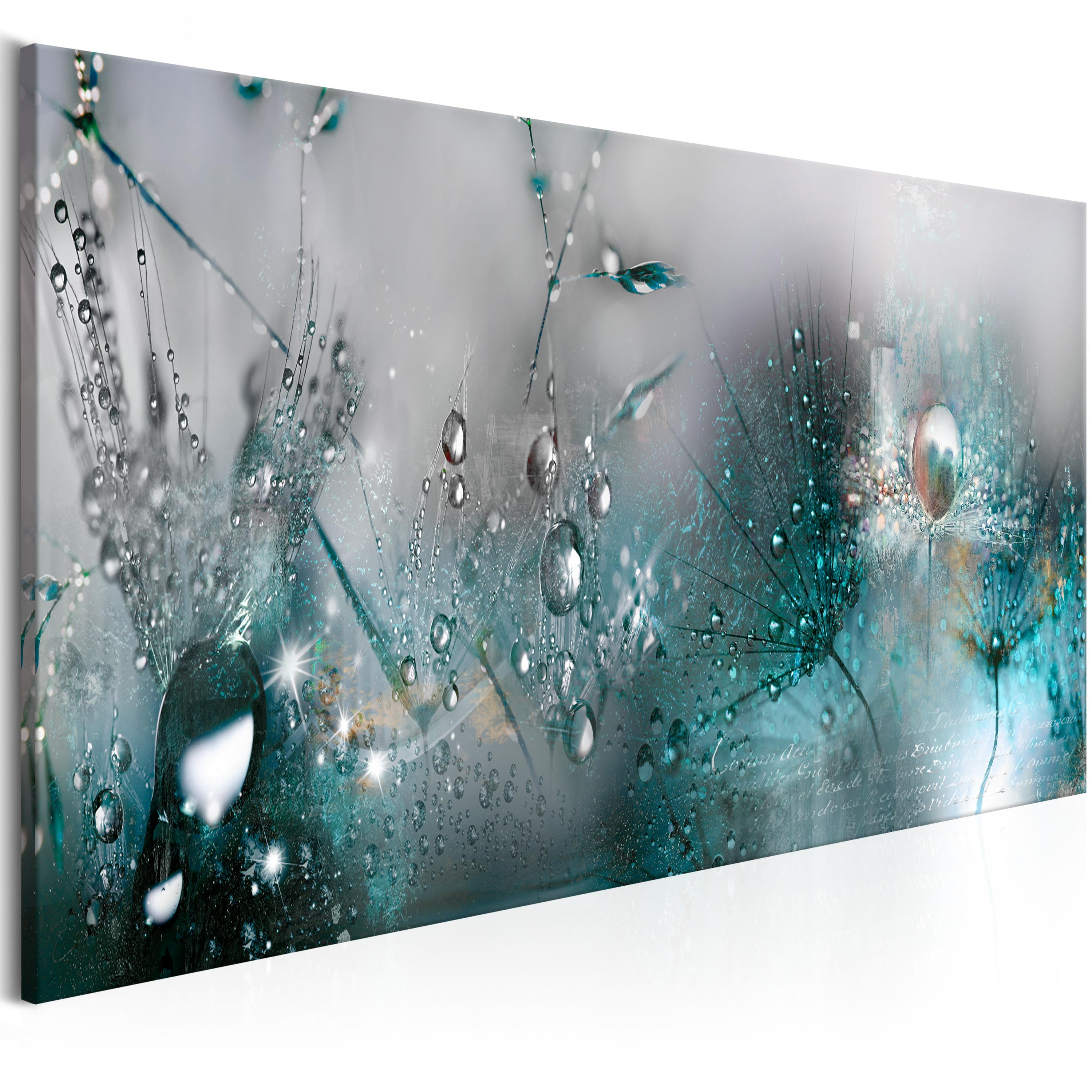 Angel In The Woods Teal Wall Picture Canvas Art Cheap Print